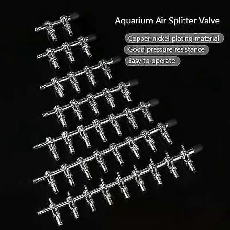 Luftverteilerventil aus Edelstahl für Aquarien-Fischtanks, Durchflussverteiler, Pumpenverteiler, Hebel-Steuerventil-JXLGV (1/5)