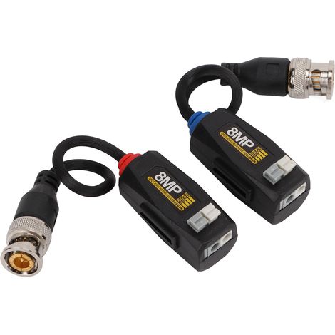 Zwei passive 4K 8MP 1080p HD-Videobaluns mit Blitzschutz für AHD CVI TVI CVBS-Kameras (1/5)