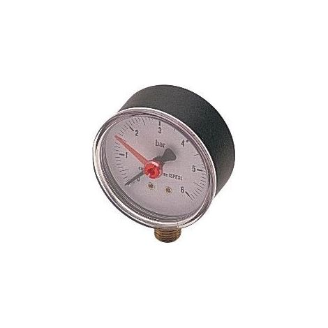 Manometro per autoclave con attacco radiale 1/4 scala 0-6 Bar (1/2)