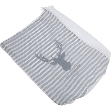 Sacs de rangement cylindriques pour vêtements, oreillers, couvertures et couettes, grands sacs de rangement réutilisables à cordon, organisateur de maison, motif tête de cerf (1/5)