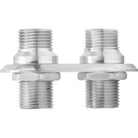 Interface de cloison de climatisation 2 ports pour voiture, remplacement universel pour FordSilver (1/5)