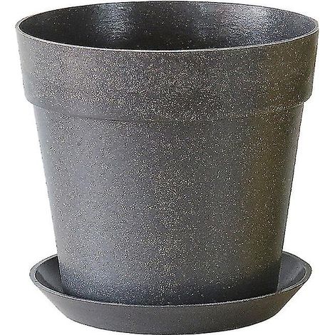 Lot de 2 pots de fleurs en fibre végétale (1/3)