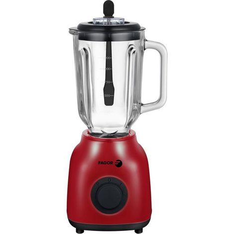Batidora 2-en-1 - FAGOR - FGB2153 - 400 W - Bol de vidrio graduado 1,5 L - Rojo (1/5)