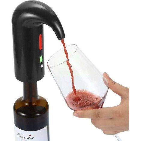 Noir Aérateur et Distributeur de Vin Rouge Distributeur Automatique d'oxydants de Vin Multi-Smart Verseur Rechargeable-Fei Yu (1/5)