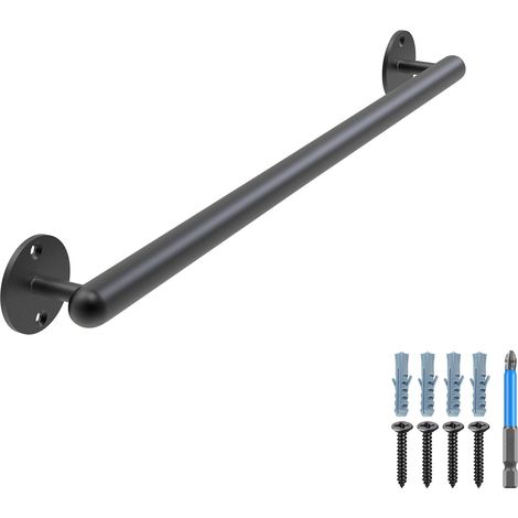 Main Courante Escalier 61cm Rampe d’Escalier Métal Barre Appui (1/5)