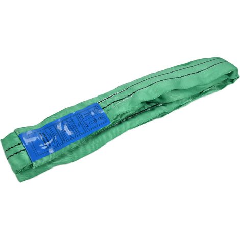 Élingue de levage 2T en PES flexible haute résistance à double boucle, accessoires pour grues, largeur 80 mm x 3 mètres (1/5)