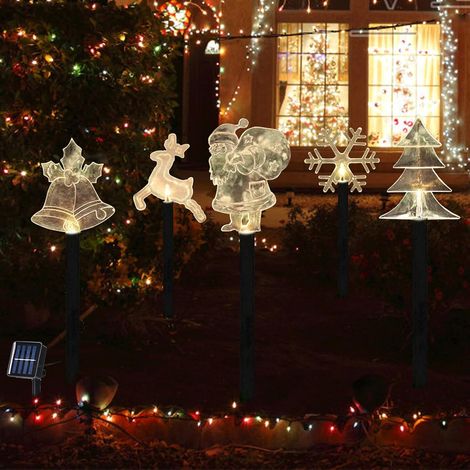 Guirlandes lumineuses solaires d'extérieur pour Halloween, en forme de chauve-souris et de crâne(Y02) (1/5)