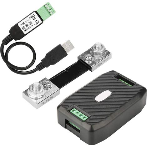 Modulo di comunicazione per misuratore di consumo di energia CC PEACEFAIR PZEM-017 (n. 8 PZEM-017 - shunt da 100 A - modulo da USB a RS485) (1/5)