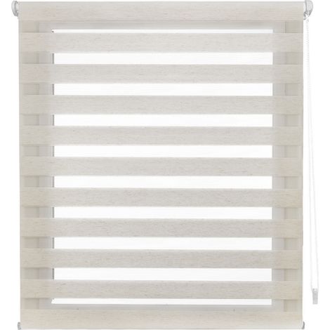 Tenda a Rullo bicolore notte e giorno PURLINE VELINDUS47x180CRUDO (1/5)