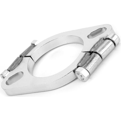 Flange d'échappement acier 63mm plat ovale, pièce de réparation et remplacement (1/5)
