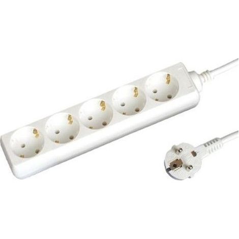 Base multipla 5 spine 1,5 m di cavo bianco GSC 0000012