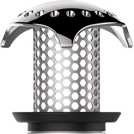 Filtre de baignoire en acier inoxydable, récupérateur de bonde compatible avec les baignoires et les tuyaux de vidange combinés. (1/5)