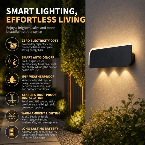 Applique murale LED design moderne, plaque acrylique haute transparence, corps en fer laqué antirouille, installation horizontale ou verticale (1/4)