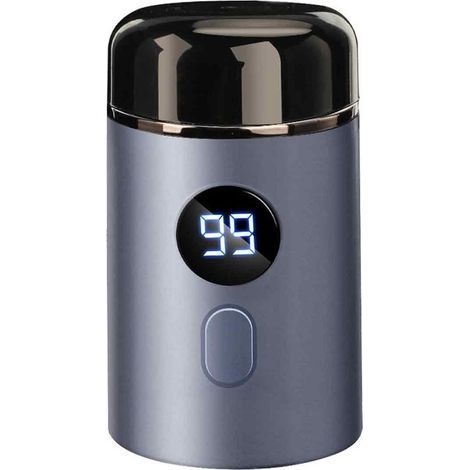 Rasoir, Mini Rasoir Electrique Homme, Rasoir Partie Intime, Lavable, Sans Fil, USB, Voyage, Humide Et Sec(Bleu) (1/5)