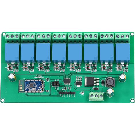 Module relais 8 canaux, carte Bluetooth sans fil, commande à distance par interrupteur, alimentation CC 7-28 V/CC 5 V (1/5)