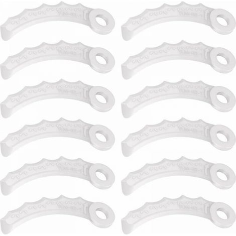12Pcs Lame en Plastique Compatibilité pour Makita 198383-1 Und 198426-9,Makita DUR189RF Coupe Bordure,UR100DZ,DUR191LZX3,DUR181Z,DUR192LZ,DUR368AZ,DUR369AZ,DUR190UZX3 (1/5)