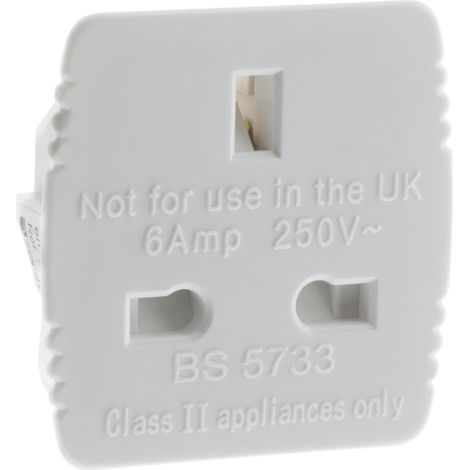 Adaptateur voyage France/UK - Blanc - Zenitech (1/5)