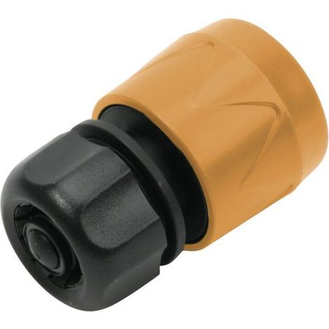 Raccord Rapide Stop - 15 mm - Pour Tuyaux en Plastique ou Cuivre - Usage Domestique et Professionnel - 1 Pièce