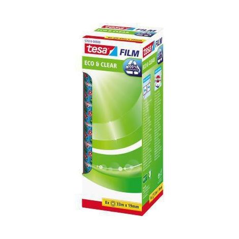 tesa Tesafilm Eco & Clear ruban adhésif transparent lot 8 (1/5)