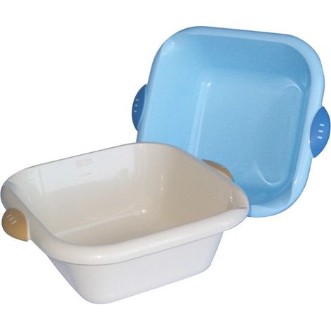 Vaso bianco quadrato bimaterico da 5 litri - Laguelle