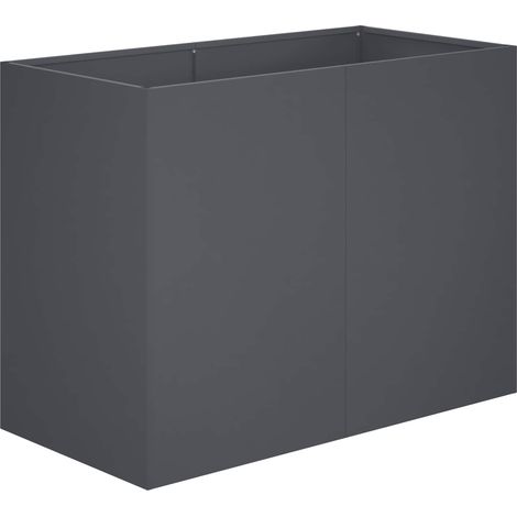 Cache-pot de jardin Anthracite 80 x 40 x 60 cm vidaXL