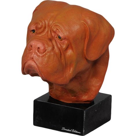 Dogue de Bordeaux, Mastiff français - statuette peinte, figurine, réalisée par un artiste, marque Art-Dog (1/3)