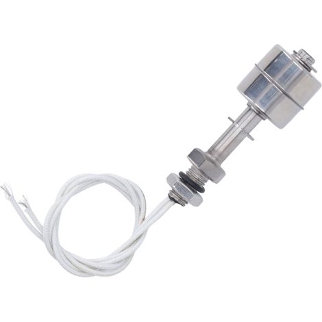 Interrupteur à flotteur de niveau de liquide, course de 10 mm, en acier inoxydable, pour eau et huile, 0-220 V, longueur 65 mm (1/5)
