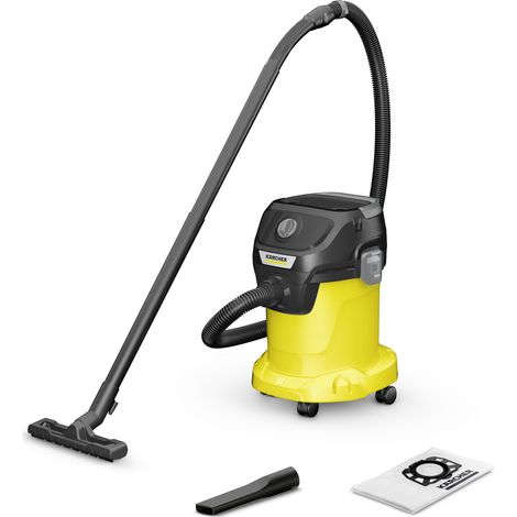 Aspirateur professionnel Kärcher WD 3 V-17/4/20 – 1000 W – Capacité 17 L – Nettoyage sec et humide – Longueur câble 4 m – Pour chantiers humides