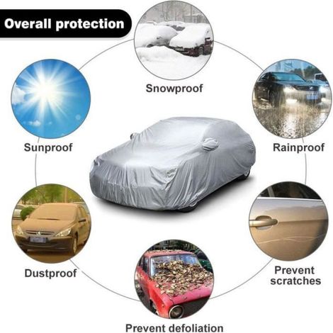 Bâche de Protection - Universelle - SUV 4x4 - Imperméable - Anti UV - 540x180x150 cm (1/4)