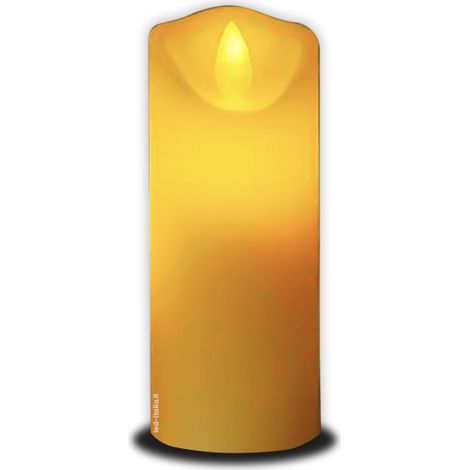 V-TAC VT-7568 Bougie de table LED à fausse flamme oscillante 12,5 cm pour salle de bain, fête, fonctionne avec piles AA - 10573 (1/5)