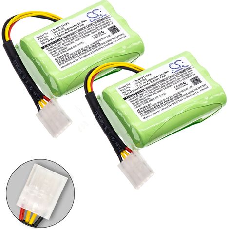 NX - Batterie aspirateur compatible Neato (2 x batteries) 7.2V 3.5Ah - 205-0001 (1/4)