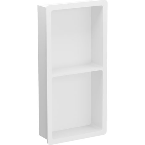 Mexen X-Wall-K Nischenregal aus Konglomerat 62,2 x 30,7 cm, weiß - 1900623010 (1/2)