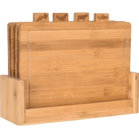 Tabla de cortar de bambú Dori, juego de 4 (1/5)