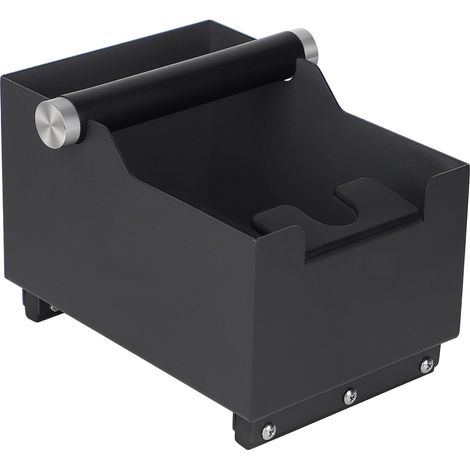 Coffee Grounds Container 20 cm x 14.5 cm x 14 cm and Tamping Station Functions, Knock Box Coffee Tray with Removable Tamping Bar for Espresso (1/5)