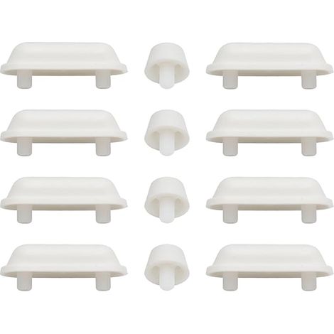 Tampons Amortisseurs Abattant WC Butées Autocollantes Plastique Silencieuses Universelles Amortisseurs Couvercle WC Maison Bureau Toilettes invités (1/5)