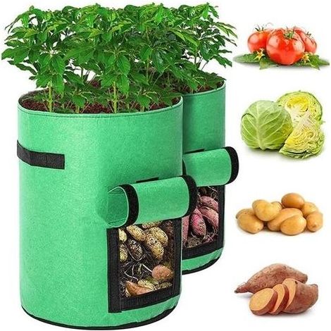 Filtro di estrazione delle bolle, 2 pezzi, 7 galloni, sacchetto da coltivazione per casa, giardino, piante da frutto, vaso per patate (1/5)