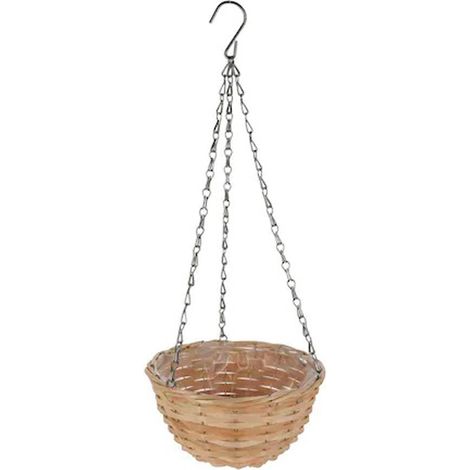 PROGARDEN macetero colgar mimbre 30x16,5 cm , Macetero colgar mimbre 30 x 16,5 cmFabricado con material naturalApto para exterioresIncluye forro interior para mayor com