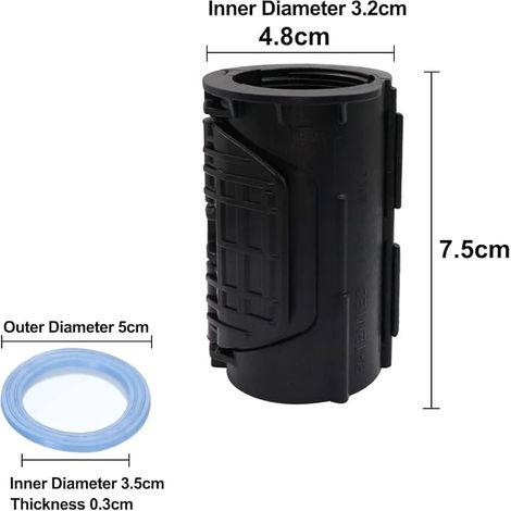 Tap Attachment Kit, Tap Accessories Installation Tool to Fit the Sink (Black) (1/4)
