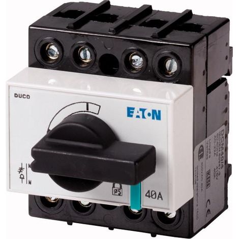 Inter-sectionneur tétrapolaire 40 A complet raccordement verticales001314110 EATON DCM-40/4
