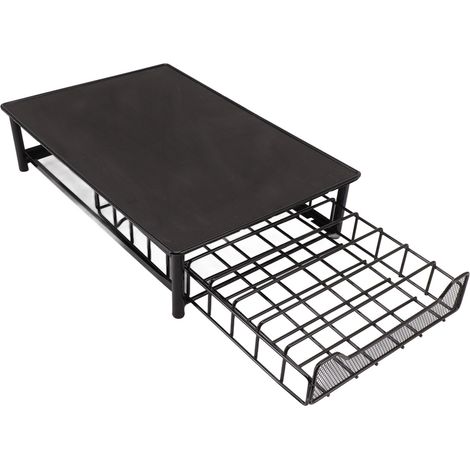 Schublade zur Aufbewahrung von Kaffeekapseln, fasst 60 Kapseln, schwarz (1/5)