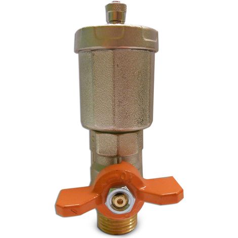 Valve de purge d'air 1/2" avec robinet à boisseau sphérique