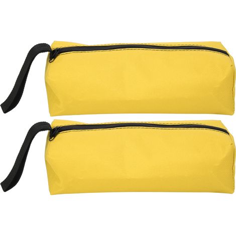 Lot de 2 sacs de rangement portables pour outils de taille S, avec dragonne (jaune) (1/5)
