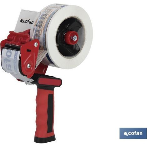 Dévidoir de ruban adhésif en métal avec poignée ergonomique