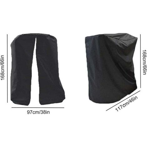 Laufbandabdeckung, faltbare Laufbandabdeckung mit Reißverschluss, staubdichte Schutzhülle für Fitnessgeräte wie Laufbänder für das Training, 46 x 38 (1/3)