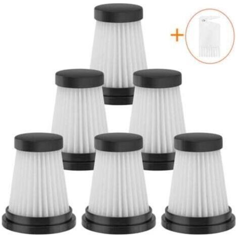 ALLIANDISLot de 6 filtres HEPA de rechange pour aspirateur sans fil pour Moosoo K12 K12 Pro K13, pour Genius Invictus One 1.0 X7 / 2.0, pour Foxnovo 13KPA accessoires de filtre pour aspirateur à main (1/5)