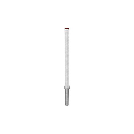 Poste barrera de acero  para encementar  70 x 70 mm 