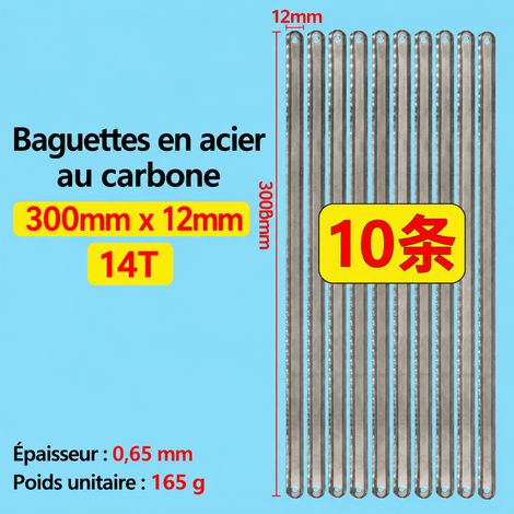 Lame de scie à métaux simple face en acier allié 310 165 g 310 165 g – Livraison gratuite