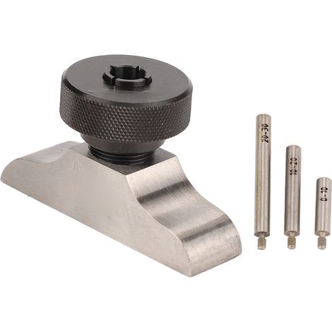 Support comparateur profondeur inox trempé avec 3 tiges extension 0-30mm et boîte, trou 8mm, 63x17mm (1/5)