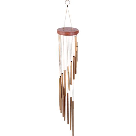 Carillon à Vent 18 Tubes Métalliques pour Jardin, Balcon, Terrasse - Décoration Extérieure/Intérieure - Idée Cadeau Anniversaire (1/5)