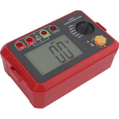 Testeur de résistance d'isolement UT501C, appareil de mesure d'isolement électronique portable, détecteur de fuites de circuit numérique (1/5)